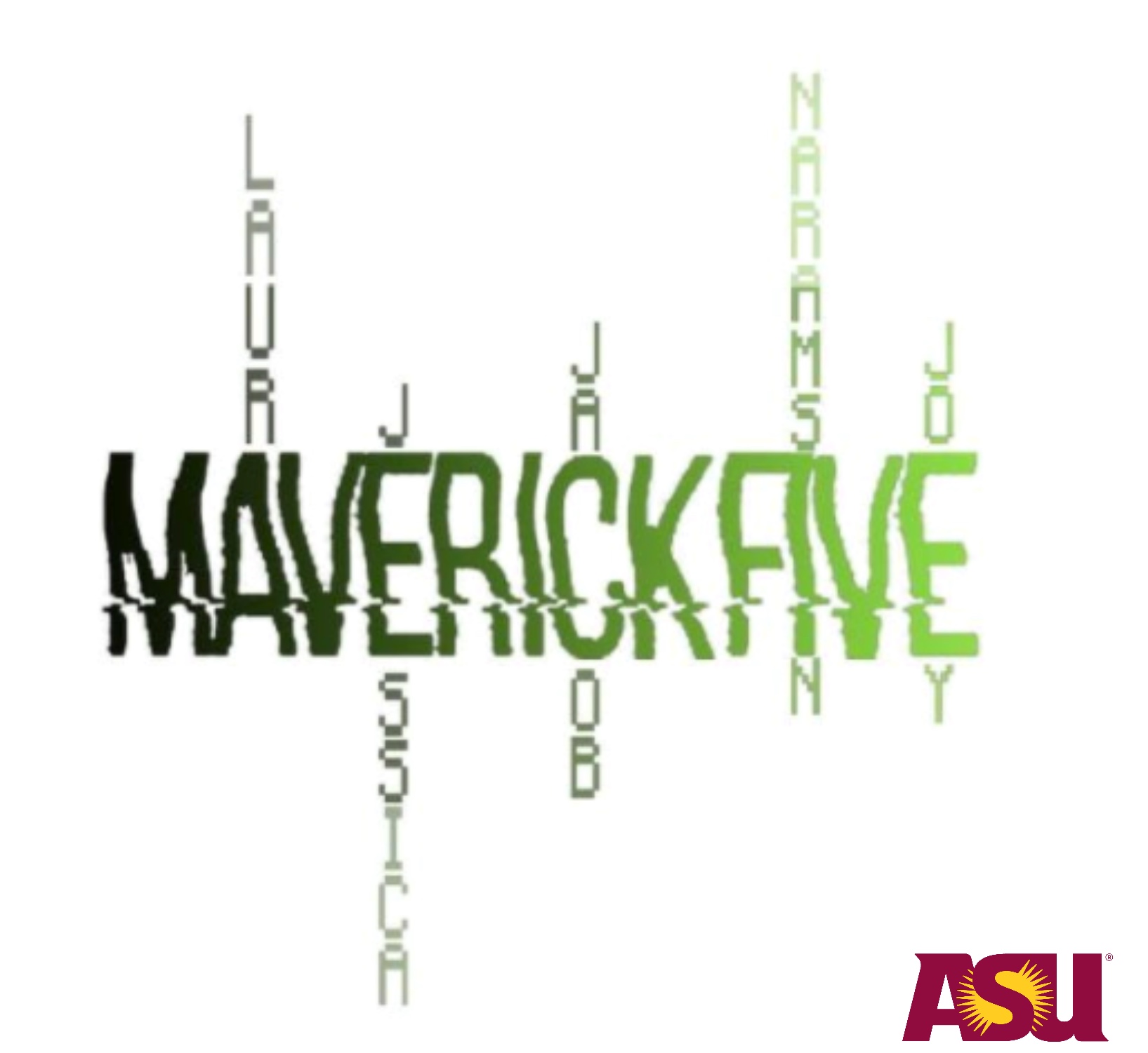 Maverick 5 Team Name and logo with ASU logo in the corner